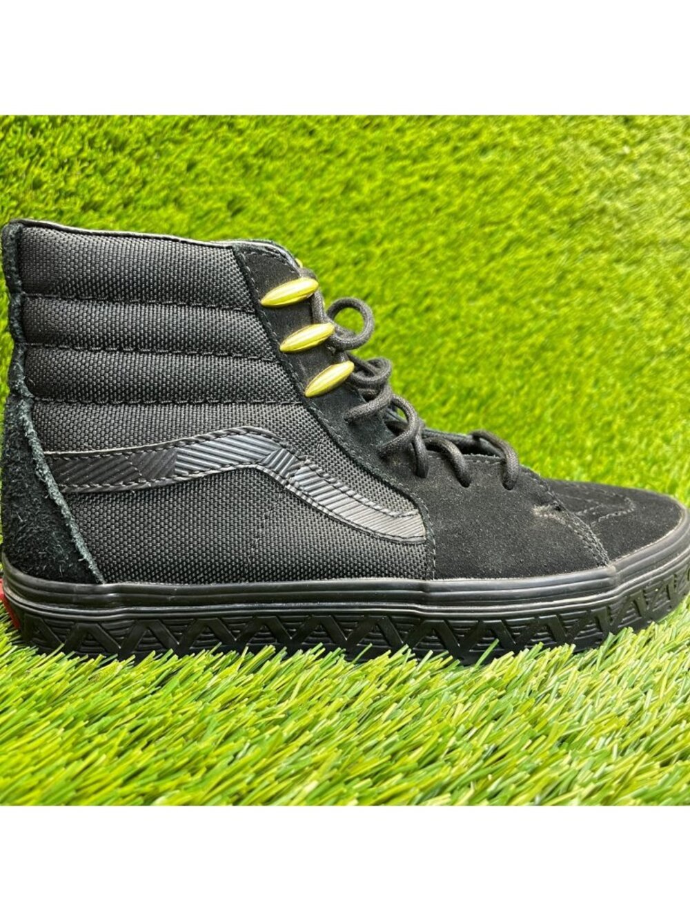 Vans Marvel SK8 HI Black Panther Womens Size 7.5 Skateboard Shoes Sneakers